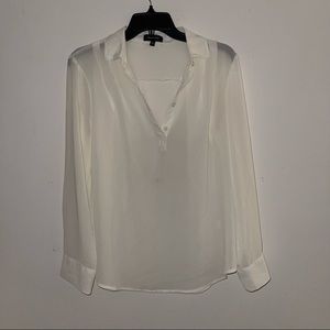 sheer white blouse - NEVER WORN